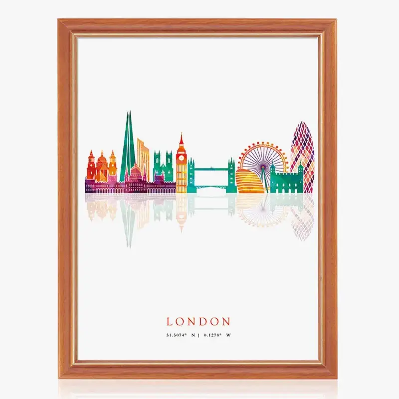 Certifié City skyline wall art for interior decoration