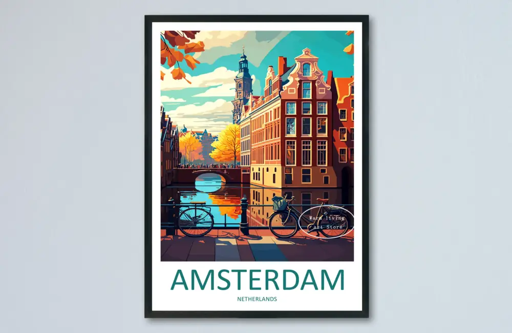 Travel poster canvas new york rome tokyo venice urban decor Solde
