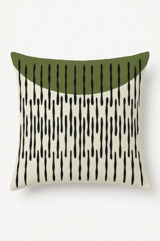 Coussin à motif végétal vert pour décoration intérieure moderne Meilleur Choix