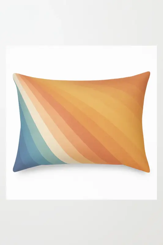 Prix Bas Abstract geometric double-sided decorative lumbar cushion