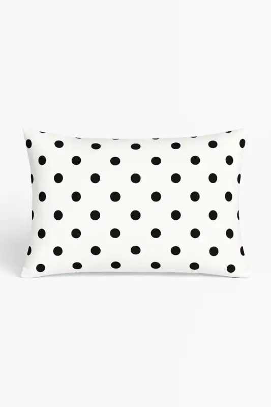 Black and white geometric marble cushion cover 30 x 50 cm Expédition Rapide