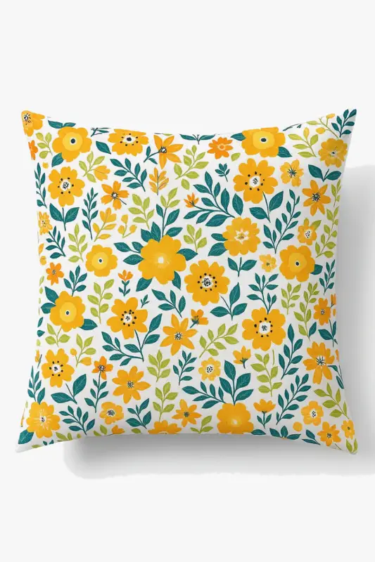 Watercolour floral square cushion cover 45×45 cm Prix Choc