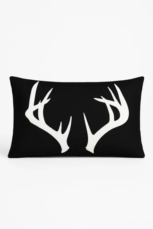 Top Vente Rectangular cushion cover with black and white geometric design 30 ...