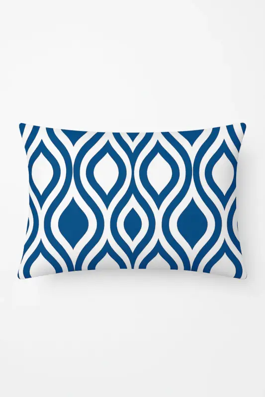Nouvelle Collection Blue marine animal print cushion cover 30 x 50 cm