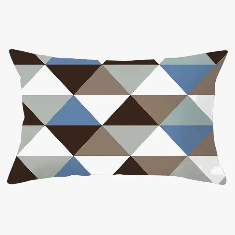 Decorative geometric black and yellow cushion cover 30 x 50 cm Achetez Aujourd'hui