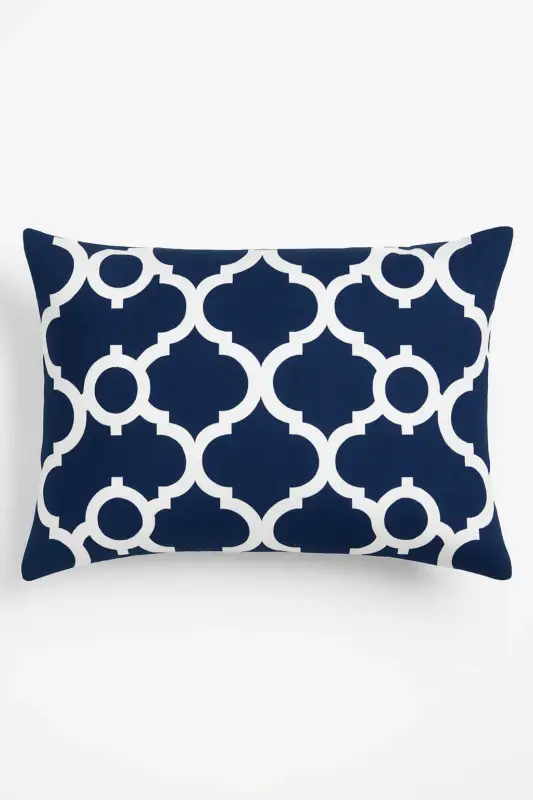 Offre Du Jour Decorative geometric cushion cover black and yellow 30 x 50 cm