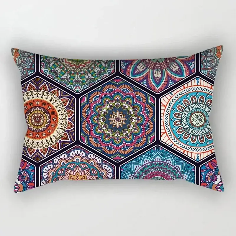 Expédition Rapide Vintage mandala pattern cushion cover for interior decoration
