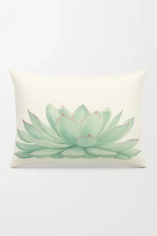 Prix Promo Rectangular cushion cover with tropical flower print 30x50 cm