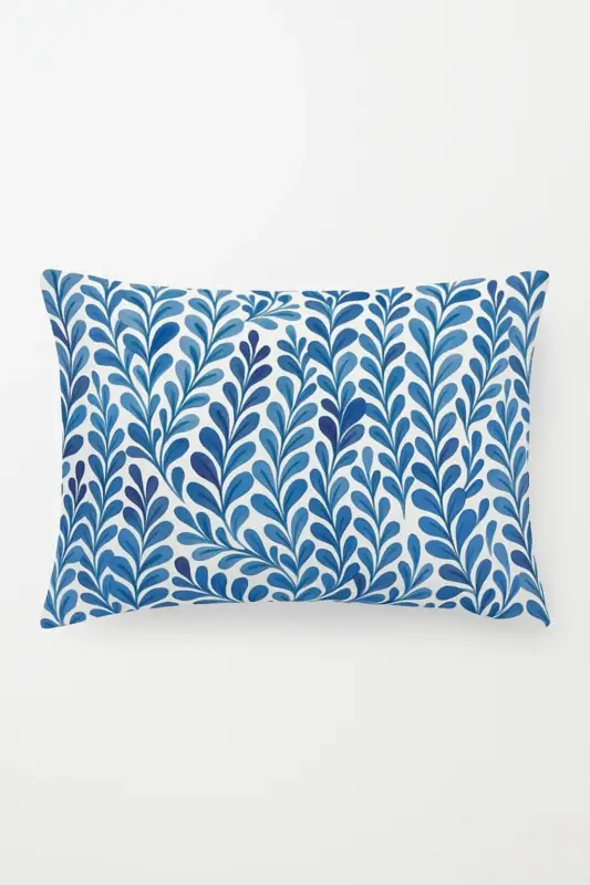 Rectangular cushion cover with tropical floral pattern 30x50 cm Livraison Express