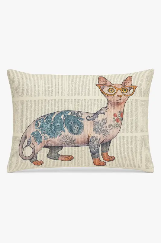Promotion Housse de coussin décorative motifs animaux mignons chiot chat
