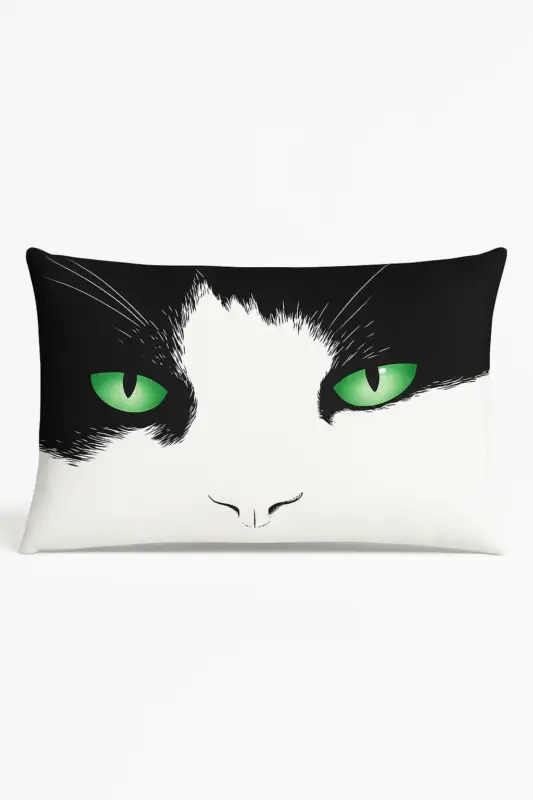 Bon Plan Decorative cushion cover with animal puppy and cat design