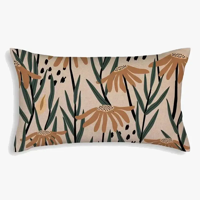 Super Prix Decorative cushion cover with elegant sunflower pattern