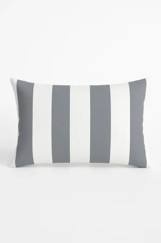 Decorative grey geometric patchwork cushion cover for bedroom and l… Produit De Marque