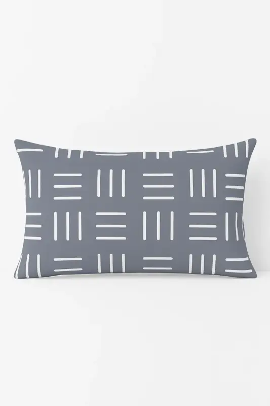 Vente Flash Grey geometric patchwork decorative cushion cover for interior