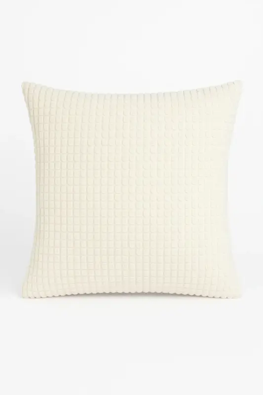 Satisfait Ou Remboursé Corduroy velvet cushion cover, solid colour, 40 to 70 cm