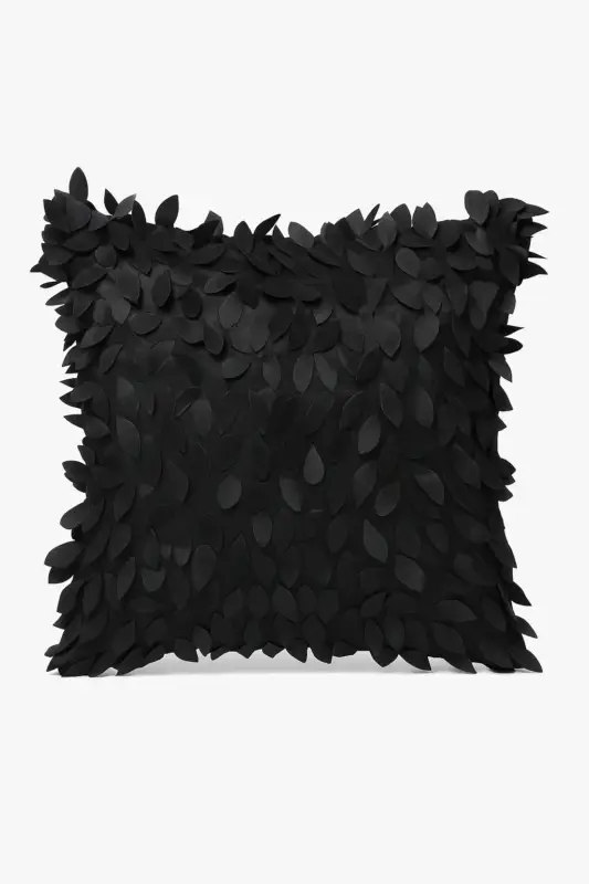 Nouvel Arrivage Embroidered 3d leaf decorative cushion cover 42×42 cm