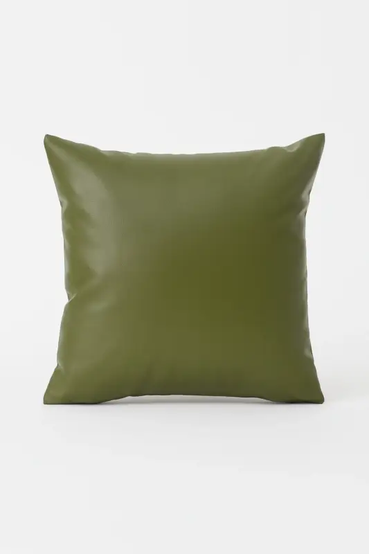 Certifié Faux leather cushion cover for sofa and living room