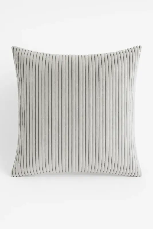 Striped corduroy cushion cover, multiple sizes available Bon Marché