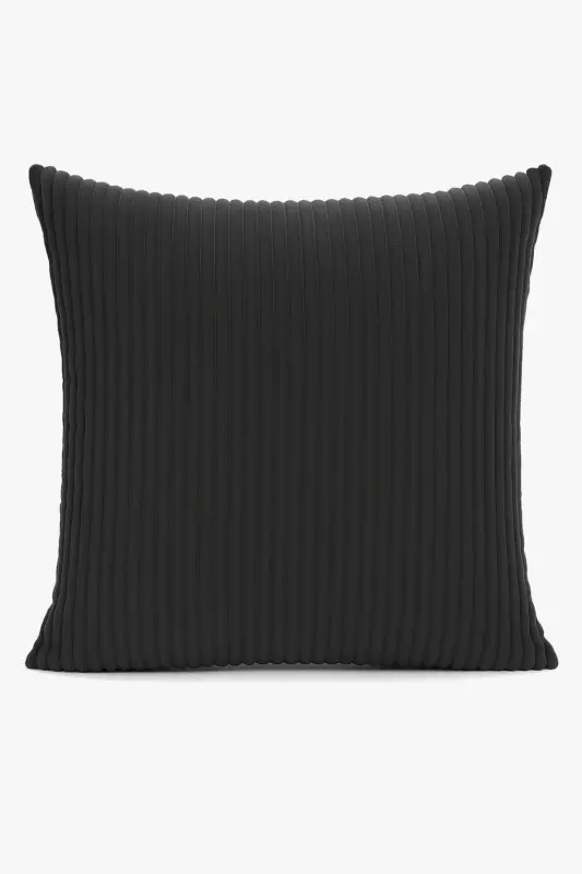 Large personalised striped corduroy cushion cover Dernière Chance