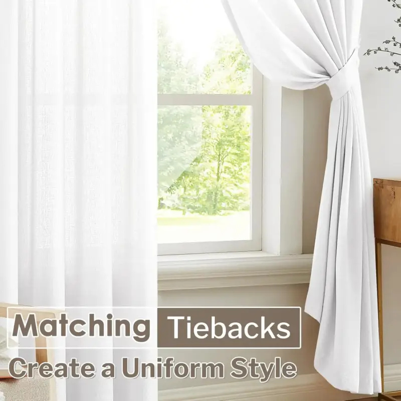 Custom-made plain tulle voile curtain for bedroom and living room Prix Réduit