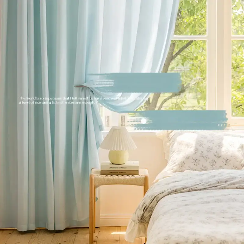 Minimalist translucent insulating curtain for living room or bedroom Vente Flash
