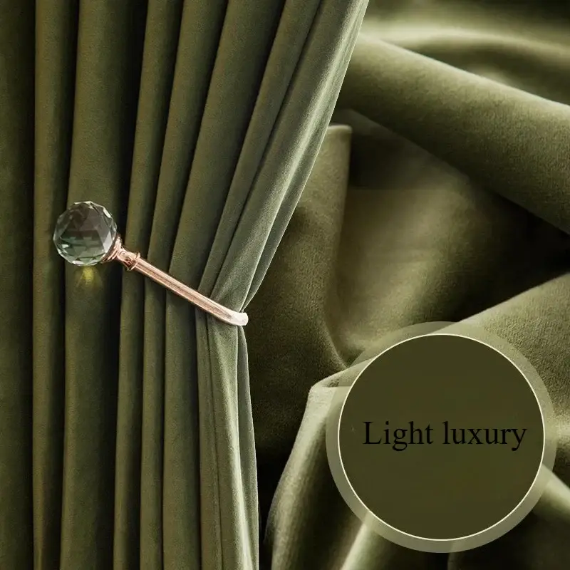 Satisfait Ou Remboursé Retro style pleated blackout curtain for living room or bedroom