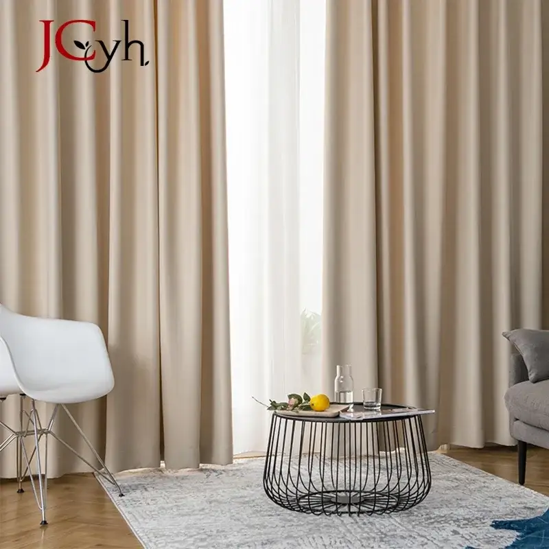 Offre Limitée Modern long blackout curtain for bedroom or living room window