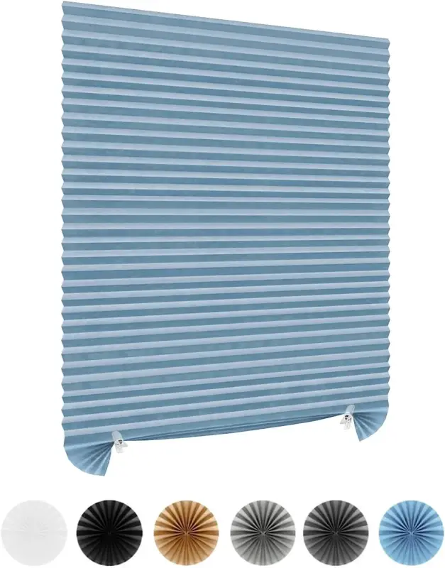 Blackout pleated fabric blind for window bedroom kitchen Prix Réduit