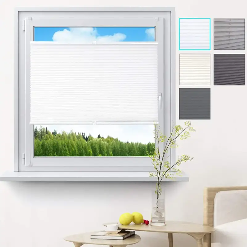 Acheter Direct Pleated blind without drilling for living room or bedroom window