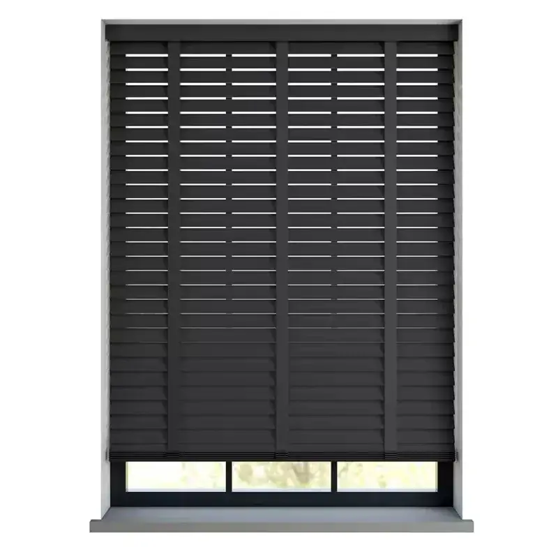 Promotion Saisonnière Motorised smart wooden venetian blind for living room and bedroom