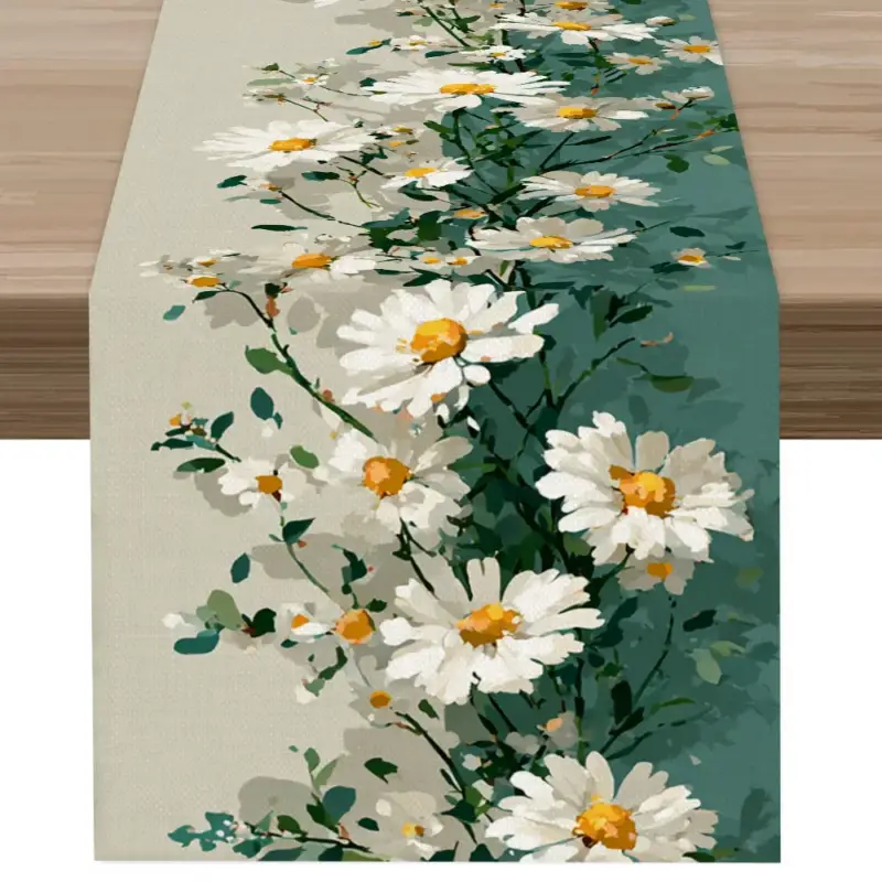Nouvelle Collection Watercolour floral and butterfly table runner spring style