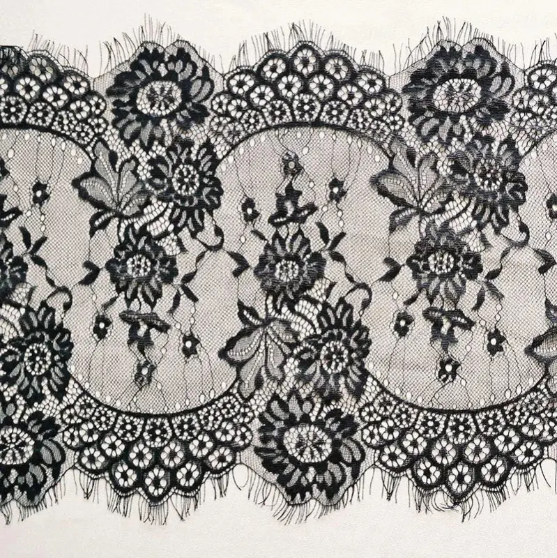 Prix Réduit White floral lace table runner boho style