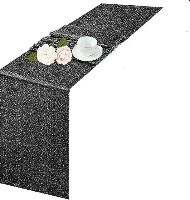 Offre Spéciale Festive gold, silver and rose sequin table runner