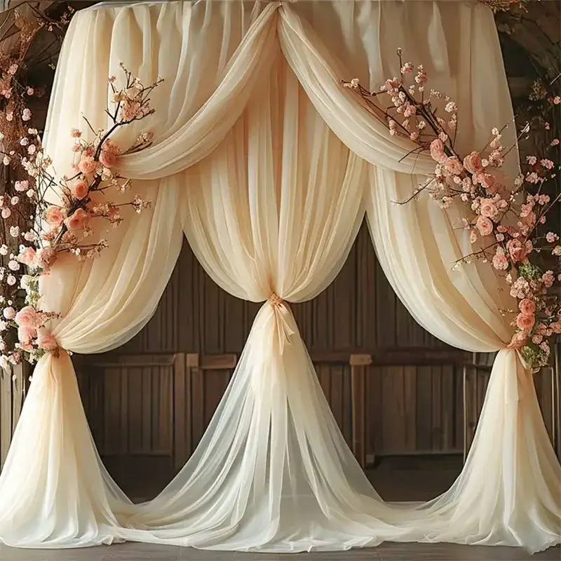 Offre Spéciale Sheer gauze table runner for wedding and party decor