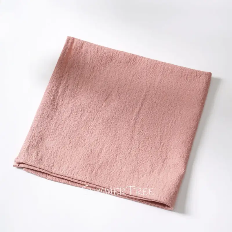 Set of 6 washed cotton table napkins mediterranean style Solde