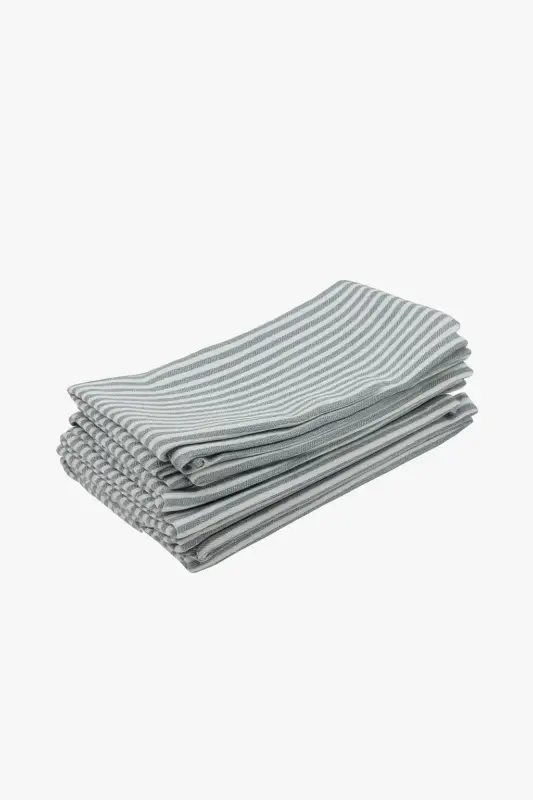 European style striped cotton linen placemat set Seulement Aujourd'hui