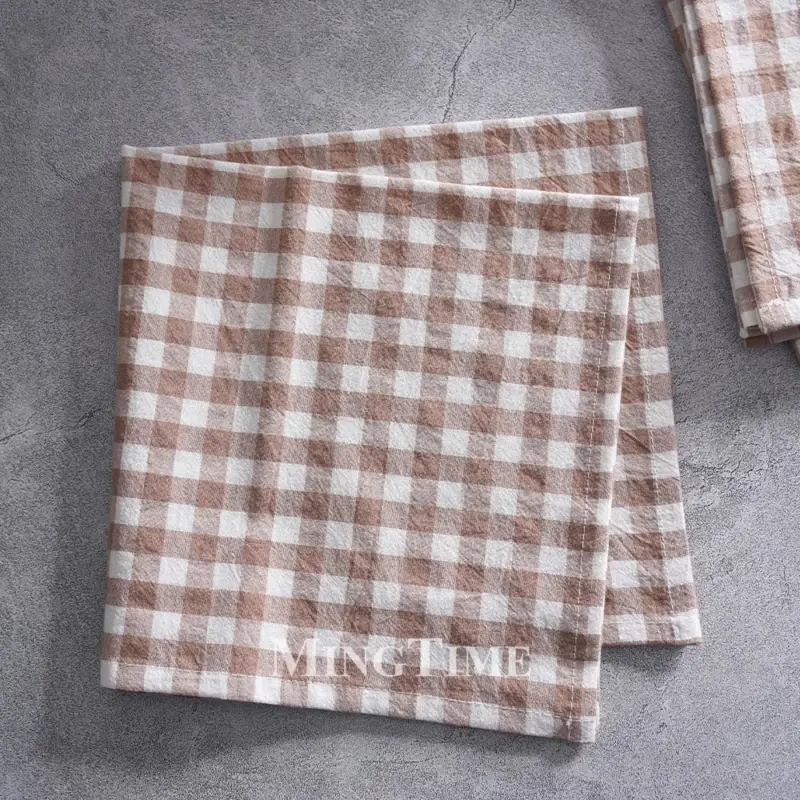 Bon Marché Reusable cotton gingham napkin country style