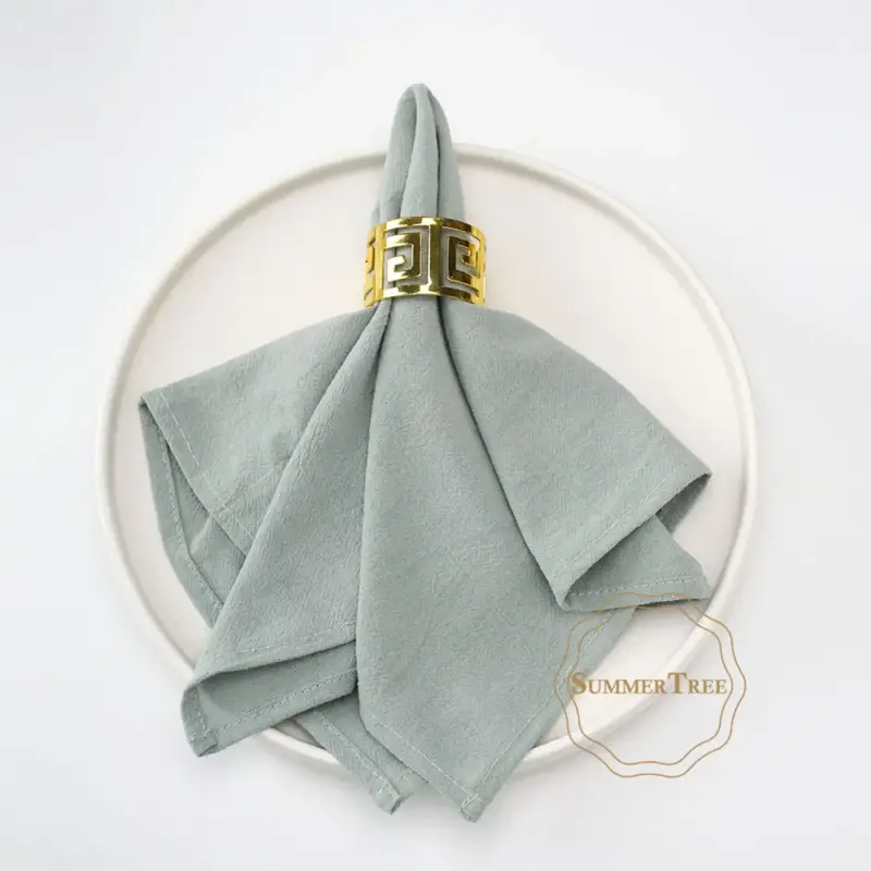 Washable cotton table napkins set of 24 for kitchen Commande En Gros