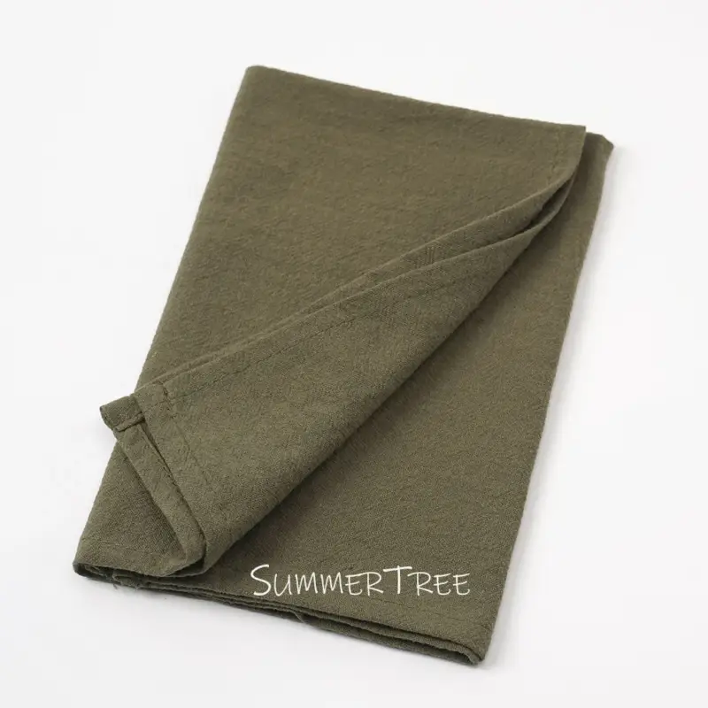 Acheter En Ligne Washed cotton napkins vintage style pack of 10