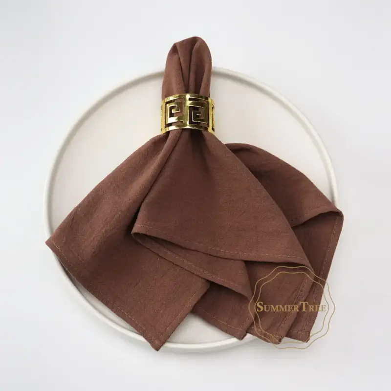 Jusqu'à Épuisement Des Stocks Set of 24 plain cotton washable napkins