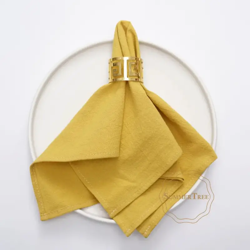 Seulement Aujourd'hui Vintage style washed cotton table napkin 40cm