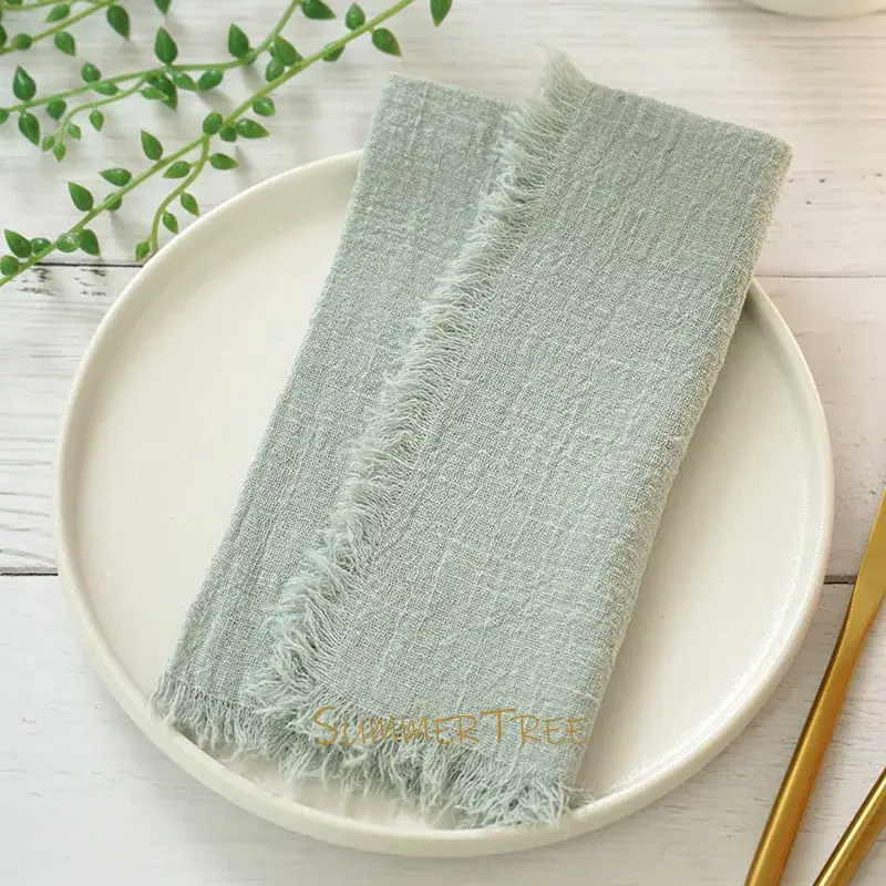Super Prix Rustic cotton gauze napkin set of 12