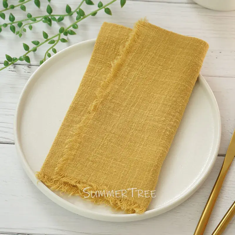 Prix Cassé Rustic cotton gauze napkins set of 12
