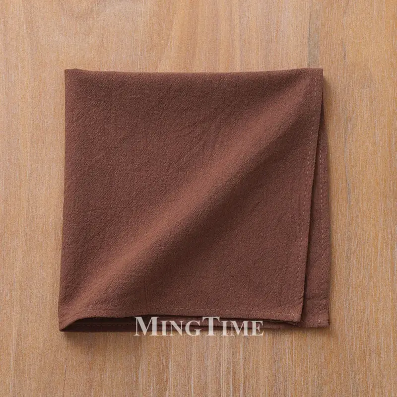 Soft classic style washed cotton table napkin Prix Bas