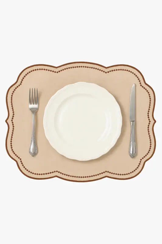 Pas Cher Scallop shell motif placemat