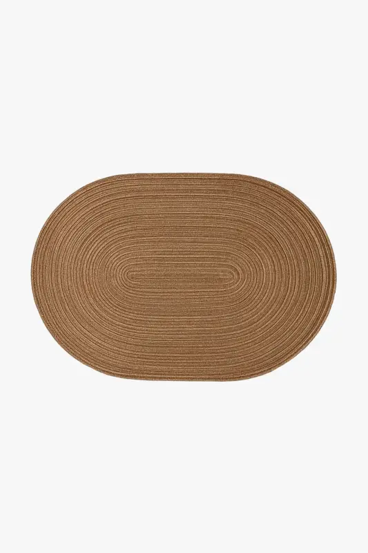 Washable oval braided placemat japanese style Nouveauté