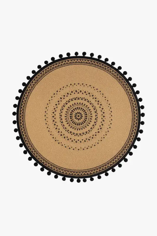 Braided bamboo placemat with tassels country style Achetez Aujourd'hui