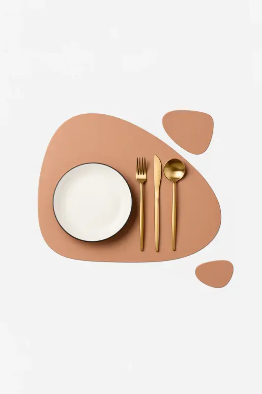 Acheter En Ligne Washable leaf pattern placemat set, modern style