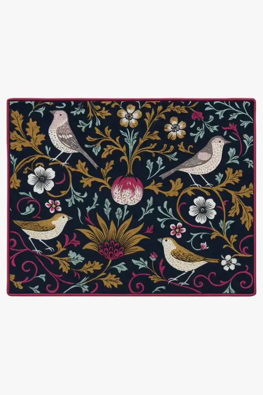 Vintage william morris style birds placemat set Meilleur Prix