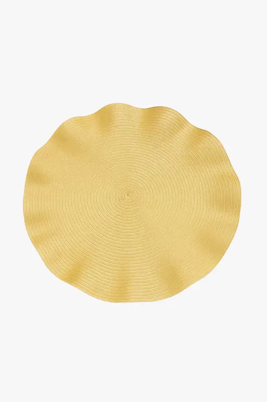 Wavy round woven placemat set, modern style Vente Flash